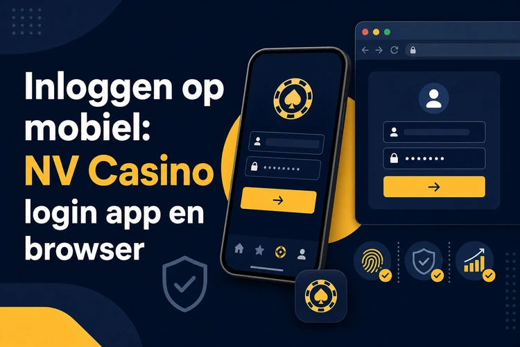 Inloggen op mobiel: NV Casino login app en browser